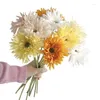 Dekoratif çiçekler 1 adet tek gövlü ipek çiçek yapay Gerbera Daisy Chrysanthemum Ev Dekor Partisi Masa Hediyesi F700
