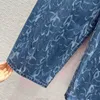 패션 디자인 하이 허리 와이드 다리 청바지 여성 세탁 파란색 스트리트웨어 빈티지 느슨한 캐주얼 데님 바지