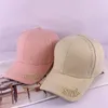Ball Caps Baseball Cap Korean-Style Spring Summer All-Match Letters Peaked 3-Dimensional Embroidery Sun Shade Outing Hat Tide