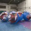 Partihandelsspel som annonserar uppblåsbara aktiviteter 10MH (33ft) Rolig PVC Uppblåsbar leksak Multicolor Sphere Shape Christmas Ornament Ball Decoration Balloon