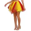 Scen Wear Womens Multi-Layer Tutu kjol Elastisk blandad färg Tulle Petticoat Fluffy underskirt Halloween Witch Cosplay Costumes