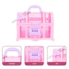 Jewelry Pouches 2 Pcs Children's Room Treasure Chest Toddler Toys Small Plastic Container