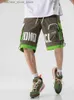 Shorts pour hommes Hommes Hip Hop Street Pantalons décontractés 2023 Été Hommes Couleur unie Shorts Lâche Mode Pantalon de jogging Pantalon droit élastique Q240305