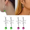 Dangle Earrings Star Pendant Long Tassels Alloy Material Women Drop