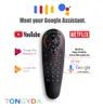 G30 Zdalne sterowanie 24G Bezprzewodowe Voice Air Mouse 33 klawisze IR Uczenie się żyroskopu Smart Pilot do gry Android TV Box x96 Mini3728613