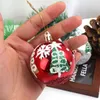 Parti Dekorasyonu 6 PCS Noel Topları Kırmızı Yeşil Beyaz Noel Ağaç Süsleri Top Yıl Navidad Asma Kolye Ev Tatil Süslemeleri