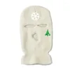 Berets Christmas Face Mask Acryl dzianin Cover BALACLAVA WITRPOOF na dzień sportowy