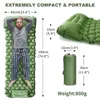 Westtune Camping Uppblåsbar matta med kuddpumpskärmning Uppblåsbar madrass Outdoor Sleeping Pad Travel Air Mat för vandring 240304