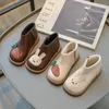 Boots Girls '2024 Autumn/Winter Radish Cotton Short Princess Shoes Zapatos Nieve Baby Trendy Little Kids'