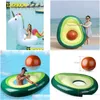 Life Vest & Buoy Inflatable Nt Avocado Float Swimming Ring Circle Boia Piscina Pool Party Buoy Toy J12101505798 Drop Delivery Sports O Dh8Lj