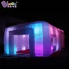 wholesale Personalized 10x6x4.5mH (33x20x15ft) inflatable trade show tent add led lights inflation square tent for outdoor event party decoration toys sports