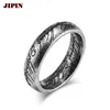 Cluster Rings Vintage Viking Rune Men Ring Hip Hop Rock Locomotive Stainless Steel Unisex Women Fashion Jewelry Accessories Gift