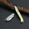 Rostfritt stål mässing utomhus bärbar EDC mini vikbar het försäljningskniv 333300