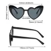 Güneş Gözlüğü Kalp Şeklinde Kadın Marka Tasarımcısı Kedi Göz Güneş Gözlükleri Kadın Sevimli Retro Aşk Bayanlar UV400 Gözlük