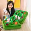 2024 Wholesale creative pull radish children's enlightenment puzzle plush toys children's games playmate holiday gifts