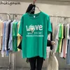 T-shirts Femmes coréennes pour femmes surdimensionnées T-shirts à manches courtes T-shirts à col rond Perles lourdes Y2K Tops Casual Fashion Lettre Chemise blanche