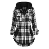 Jurk Gothic Jurk Vrouwen Vintage Shirt Jurk Dames Lente Paars Rood Geruite Lange Mouw Riem Rits Gothic Casual Shirt Dameskleding