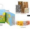 Nuovi 12 pezzi Kraft Jungle Animal Theme Party Candy Biscotti Sacchetti di carta Confezione regalo per bambini Boy Safari Forniture di compleanno