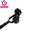 Dubbele Wartenberg Pinwheel Volwassen Erotische Speeltjes Voor Koppels Fetish NipplePenis Stimulator Roller Bdsm Flirt Tool Sex Producten Y14358491