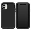 Coque de téléphone pour iPhone 15 14 Plus 13 12 11 Pro Max XR XS Max, robuste, résistante aux chocs, avec clip de ceinture, béquille, Protection de qualité militaire, couverture de défenseur