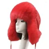 Ball Caps Russian Snow Hat Teenager dziewczęta Earflap Kobiety Ushanka Sport Cycling Y1ua