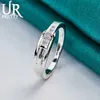 Band Rings 925 Sterling Silve 7-10# Fashion AAA Zircon Ring for Woman Men Party Gifts Engagement Wedding Anniversary Jewelry L240305