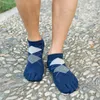 Men's Socks 5 Pairs Short Ankle With Toes Classic Argyle Plaid Print Cotton Finger Casual Business Knitted Hosiery