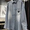 Women's Jackets designer Jackets embroidered denim shirt coat spring and summer fashion wash thin shirt 240305