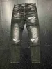 Mäns jeans dsq Phantom Turtle Mens Black Squat Super Twinky Denim Jeans Classic Man Hip Hop Rock Moto Casual Ripped Skinny Denim Biker Pants 240305