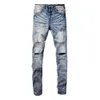 Lila Designer Herren Jeans High Street Jeans Herren Stickerei Hosen Damen Oversize Ripped Patch Hole Denim Gerade Mode Marke Streetwear Slim DIIR