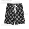 Herenshorts 2023 zomer designer luxe herenshorts strandbroek klassiek logo trekkoord letter kaki print korte casual katoenen broek zwemmen