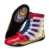 Botas de combate masculinas esportivas atléticas Sapatos de boxe Sports Sports Wrestling Treinamento profissional de fitness infantil Gai