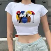 T-shirts Friends Tv Show T Shirt Femmes Graphique Meilleurs Amis Drôle Dessin Animé Harajuku Tshirt Style Coréen Tshirt Vintage Crop Top Femme