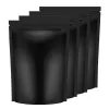 Hurtownia 9 rozmiar Mat Mat Black Emower Stand Up Up Store Up Resealable Mylar Torby Folia Podwójna torba samo -pieczęci hurtowa LX4225 ZZ