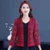 Cardigans czarne białe kobiety Bolero trzy ćwierć rękawu wzrusznie ramionami koronkową koronkową przylądkową sukienką Cardigan Cardigan owij na plażę szal druhna bolero