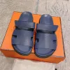 Sandalias de diseñador Zapatillas de plataforma Hombres para mujer Diapositivas Fondo de cuero real Gamuza Piel natural Chanclas Verano Casual Playa Marca Casual Exterior Zapatilla