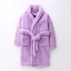 4-18 ans chaud hiver peignoir enfants vêtements de nuit Robe enfants peignoir doux pyjamas pour fille garçons adolescent flanelle vêtements de nuit 240228