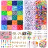 6600 stks/doos 6mm Klei Kralen voor Sieraden Maken Kit Platte Ronde Polymeer Klei Heishi Kralen Letter DIY Handgemaakte Accessoires 240220