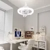 360 ° Rotating Ceiling Fan Light E27 Intelligent Fan With Remote Control Led Fan Light For Living Room Bedroom Top Light 85-265
