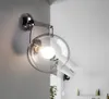 Bubble Glass Ball Lrowred Iror Wall Lamp Simple Modern Bedside Lamp LED Porch Porch Restaurant Roofk Groom Fancle E274476420