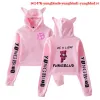 Sweatshirts Hip Hop Zanger Yungblud Black Hearts Club Gedrukt Hoodies Vrouwen Mode Sweatshirt 2020 Nieuwe Kat Oren Tops Voor Meisjes herfst Doek