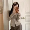 Pullovers Slash Neck Pullovers Women Slim Gentle Knitted Basic Allmatch Spliced Autumn Winter Tops Chic Hot Sale Temperament Elegant New