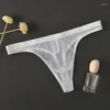 Kadın Panties Şeffaf G-Strings Erkekler Ultra Nefes Alabaş İç Çamaşırı Erkek Gaz Seyir Teşhalleri Seksi Düşük Bel Erotik