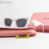 Sunglasses Miu Fashion glasses oval frame Designer sunglass anti-radiation UV400 lenses retro eyeglasses With original Box AAA+ 240305