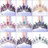 Hair Clips Wedding Tiara Crystal Bridal Crown Silver Color Baroque Diadem Veil Tiaras Accessories Headpieces Head Jewelry