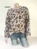 Pullover Neue Pullover Frauen Laterne Ärmeln Pullover Leopard Print Herbst Frühling Europa Wind Winter Kleidung Frauen