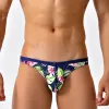 Anzüge sexy florale Bikini Bikini -Badebekleidung Männer Schwimmkleidung Briefs Mann Badeanzüge Schwimmen Koffer mit niedriger Taille kleiner großer Jungen Badanzug Strandbekleidung