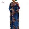 Abiti da sera africani per le donne Dashiki Stampa Cotton Ladies Abito a sirena con maniche cave Ankara Wy10110 240226