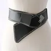 Ceintures Femmes large ceinture punk ceinture décorative gothique gothique cow-girl occidentale pour dames rivet cloutée