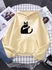 Felpe con cappuccio da donna Ho trovato questo omero Kawaii Cat Stampa Felpa con cappuccio Creatività Divertente Abbigliamento da donna Moda di strada Casual Pullover Donna